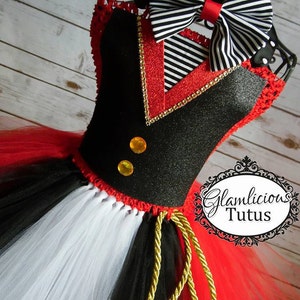 Ringmaster Tutu dress Costume Ringmaster costume Halloween Costume Newborn Tween listing image 3