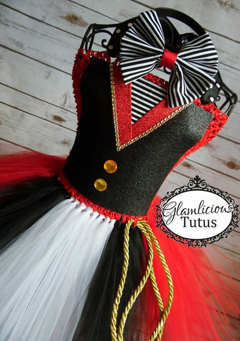 Ringmaster Tutu dress Costume Ringmaster costume Halloween Costume Newborn Tween listing image 3