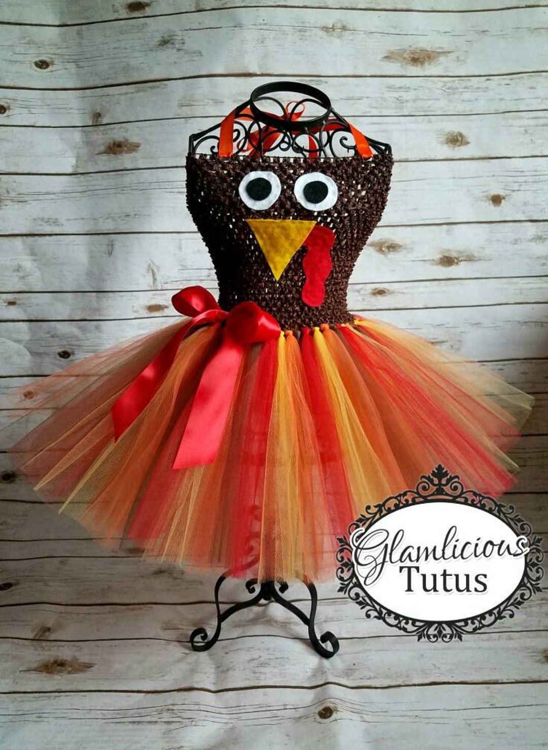 Turkey Tutu Dress Thanksgiving Tutu Dress Fall Tutu Dress Newborn Child