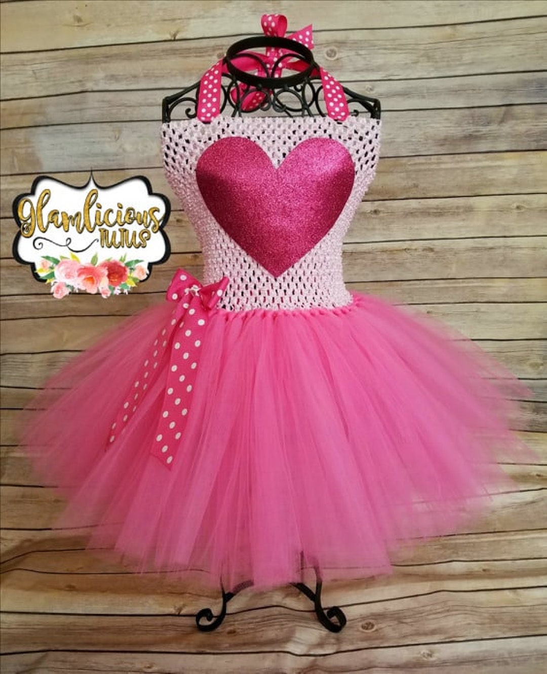 ワンピース bonjourdiary pink heart tulle tunic 8y bonjourdiary pink heart tulle tunic 8y