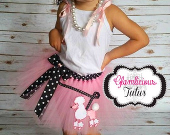 Pink Poodle Skirt tutu| newborn- Adult listing|Poodle skirt|