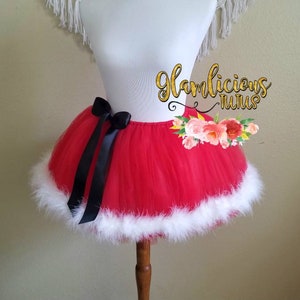 Santa tutu | Mrs. Claus tutu | Red tutu | Newborn- Adult plus size