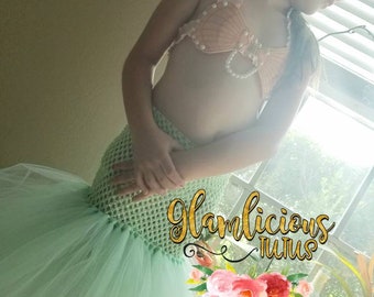 Mermiad tutu |  Mermaid tutu dress Costume| Halloween Costume | Newborn-3T listing