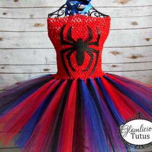 Spider tutu dress Halloween Costume super hero tutu newborn-adult listing image 2