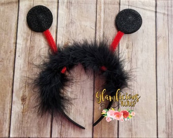 Ladybug antenna headband | lady bug headband | Bug antenna | Lady bug costume | Antenna headband