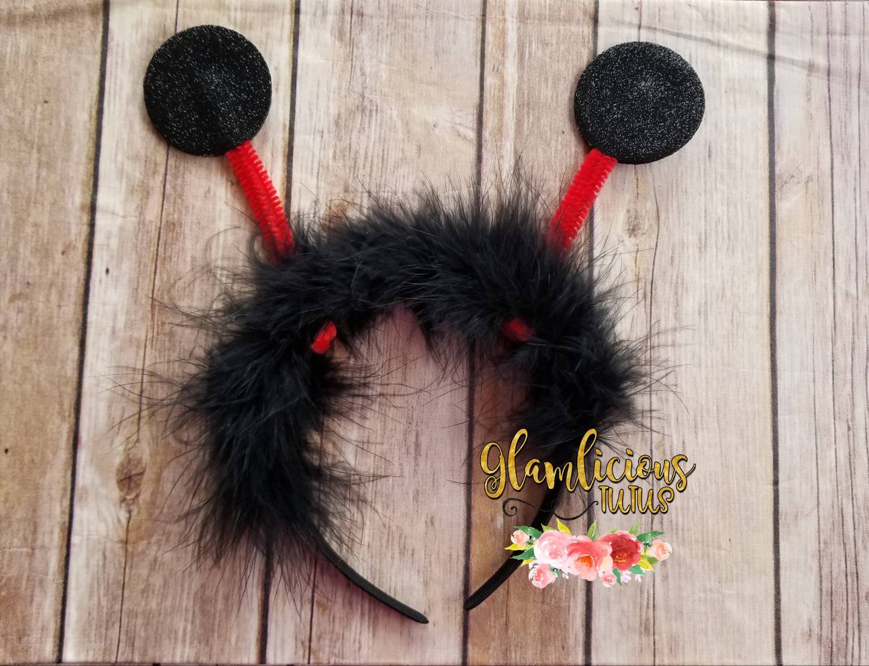 Ladybug Antenna Headband | Lady Bug Headband | Bug Antenna
