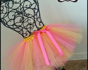 Pink Lemonade tutu | Pink & Yellow tutu| Newborn- Adult plus size lising