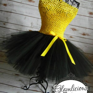 Black and yellow tutu dress | Bumblee bee Tutu dress| Black tutu dress| Newborn- Child 8/10 listing