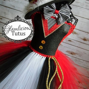 Ringmaster Tutu dress Costume Ringmaster costume Halloween Costume Newborn Tween listing image 2