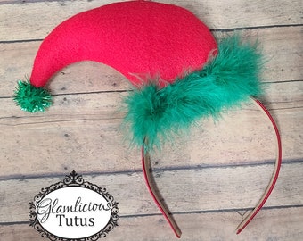 Santa&#39;s little helper Elf Headband | Elf headband | Elf hat