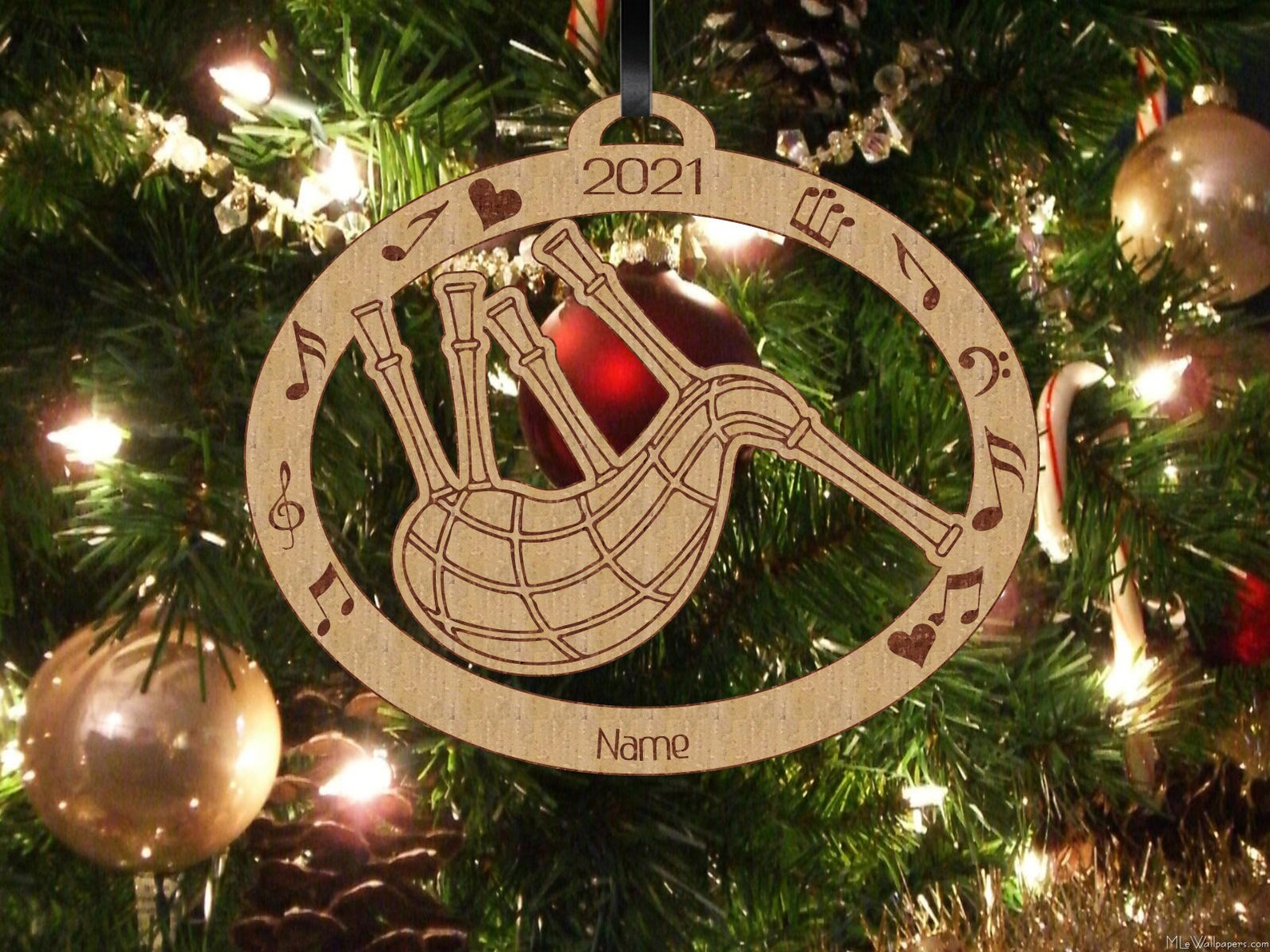 Bagpipes Bagpipes Ornament Personalized Bagpipes Gift Etsy