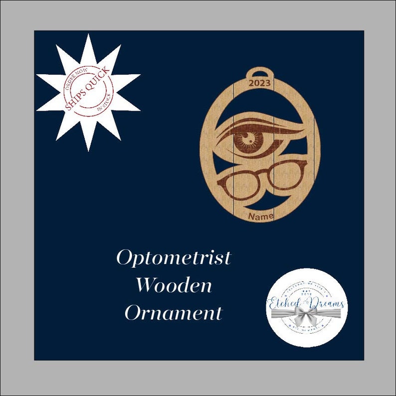 Optometrist Ornament Ophthalmologist Ornament Christmas Etsy