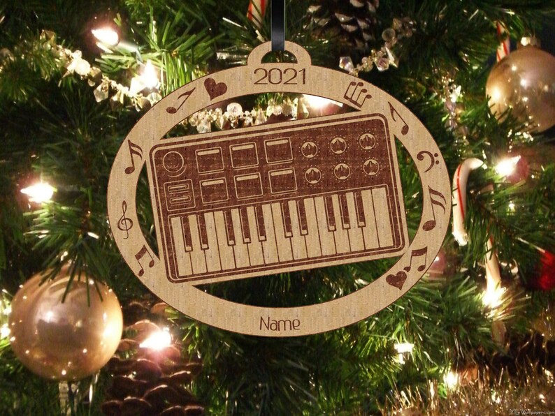 Synthesizer Synthesizer Ornament Personalized Synthesizer Etsy