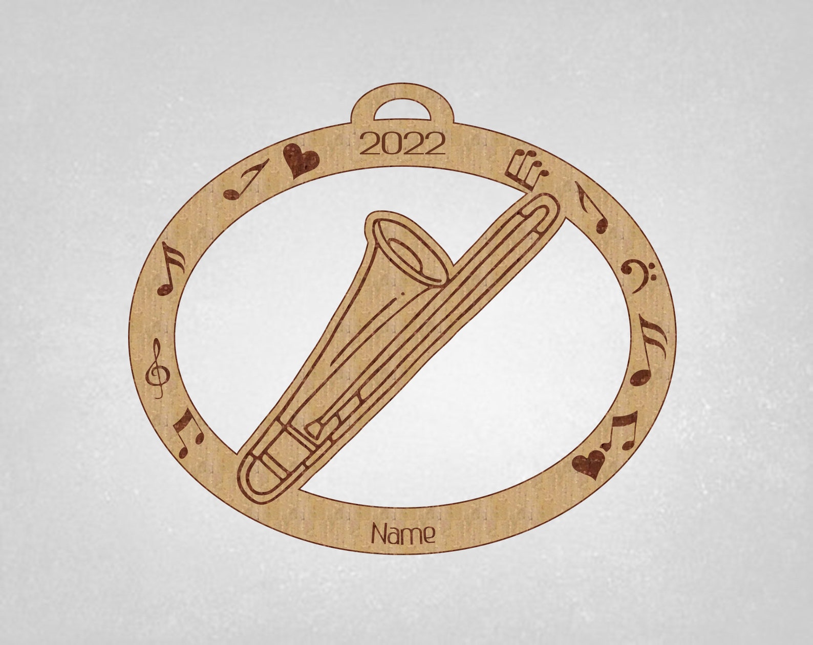 Trombone Trombone Ornament Personalized Trombone Gift Etsy