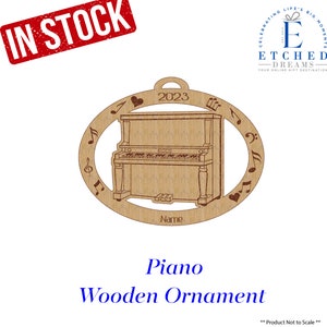 Piano, Piano Ornament, Personalized Piano Gift, Piano Christmas Gift