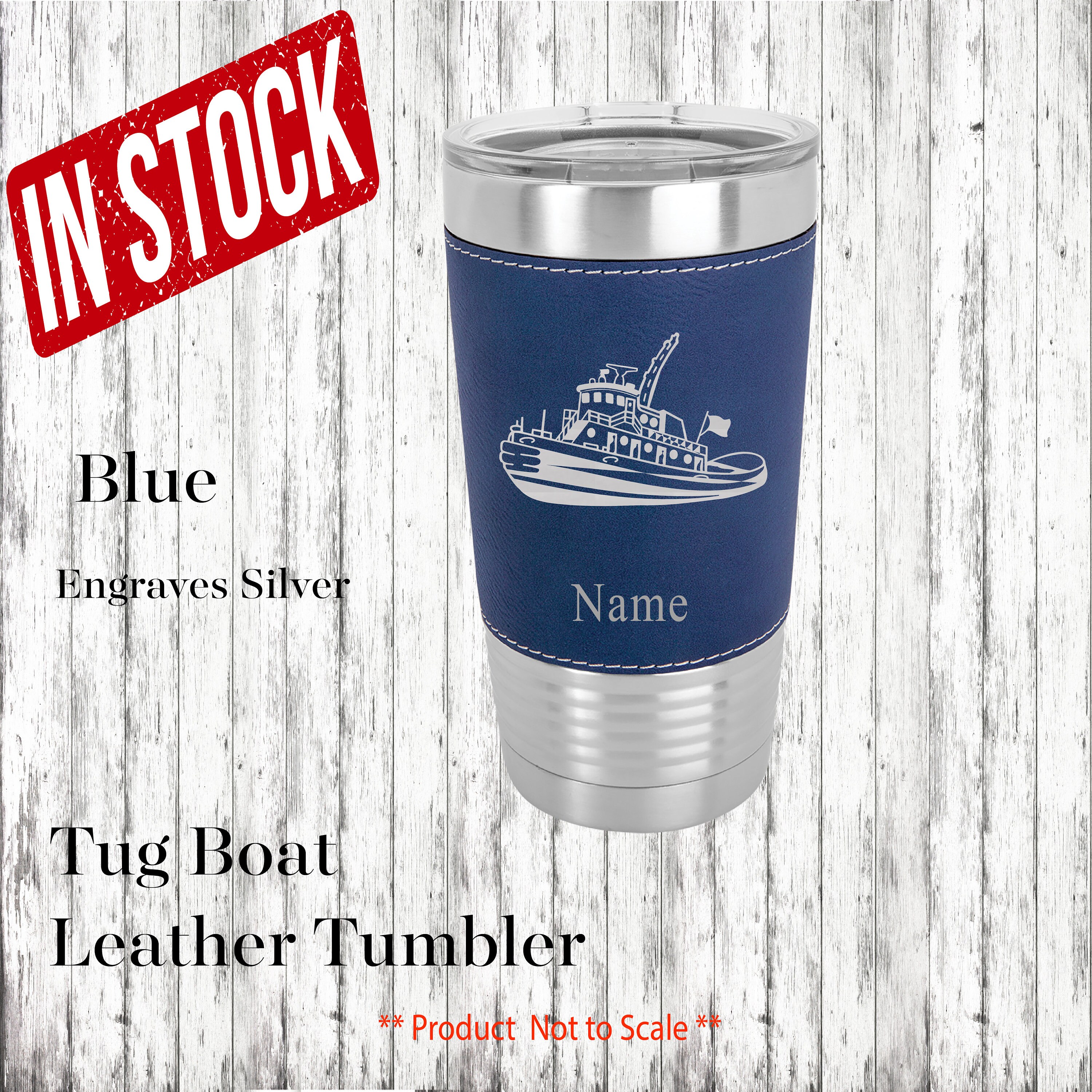 Personalized Leather Tumbler