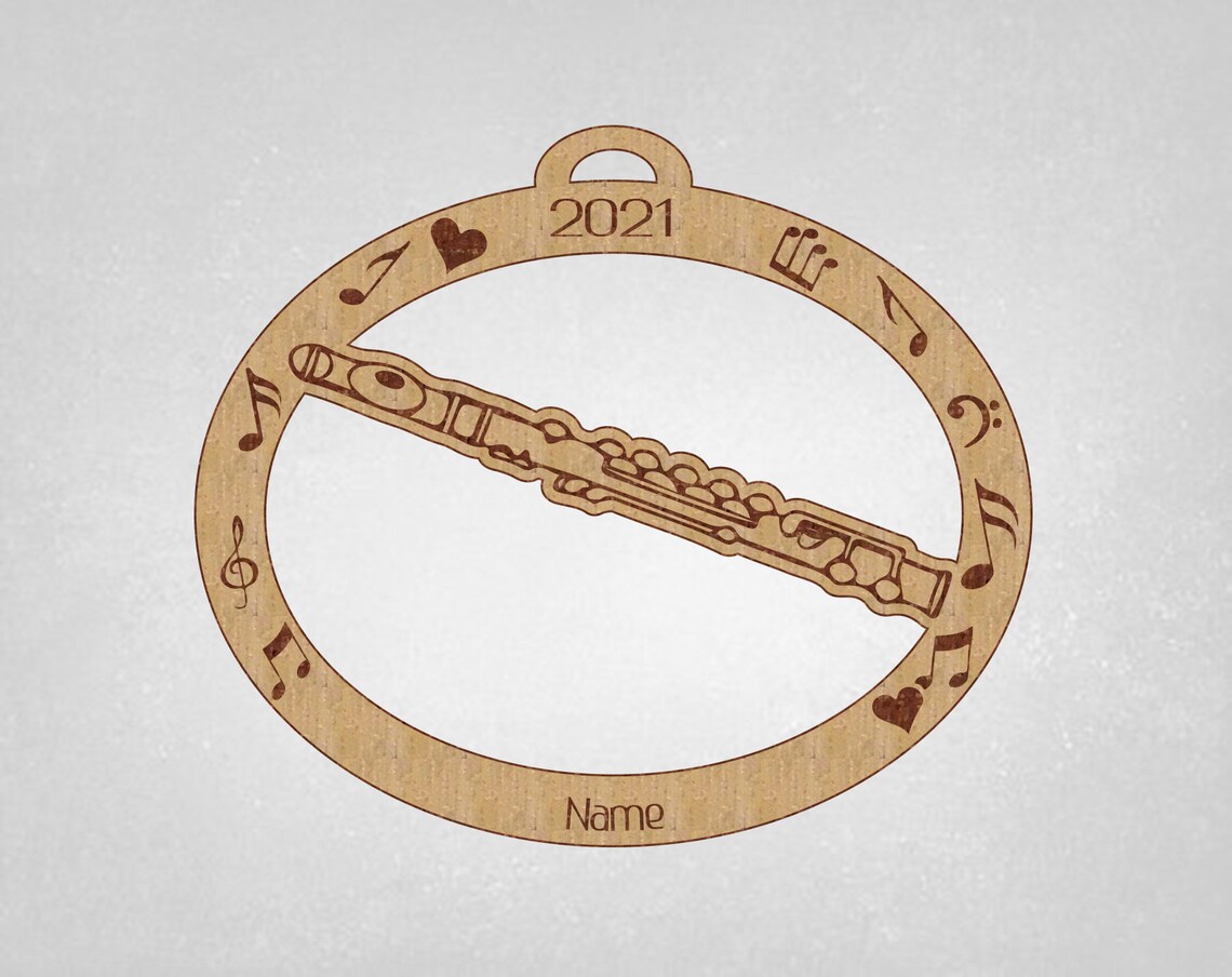 Flute Flute Ornament Personalized Flute Gift Flute Etsy