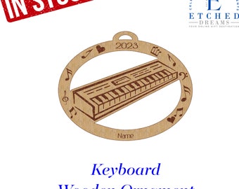 Keyboard, Keyboard Ornament, Personalized Keyboard Gift, Keyboard Christmas Gift