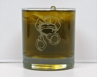 Policeman, Law enforcement, Cop, Police, Police Officer, Policeman glass, Law enforcement glass, Police officer gift
