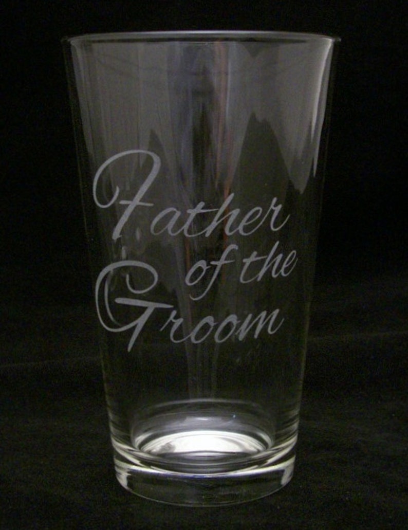 Wedding gifts grooms father gifts Groomsmen gift Father Of The Groom Beer Glass