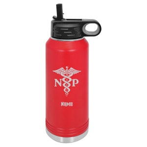 NP/Nurse Practitioner Personalized Water bottle  NP/Nurse Practitioner Water bottle Gifts NP Graduation Gift Nurse Practitioner Water Bottle