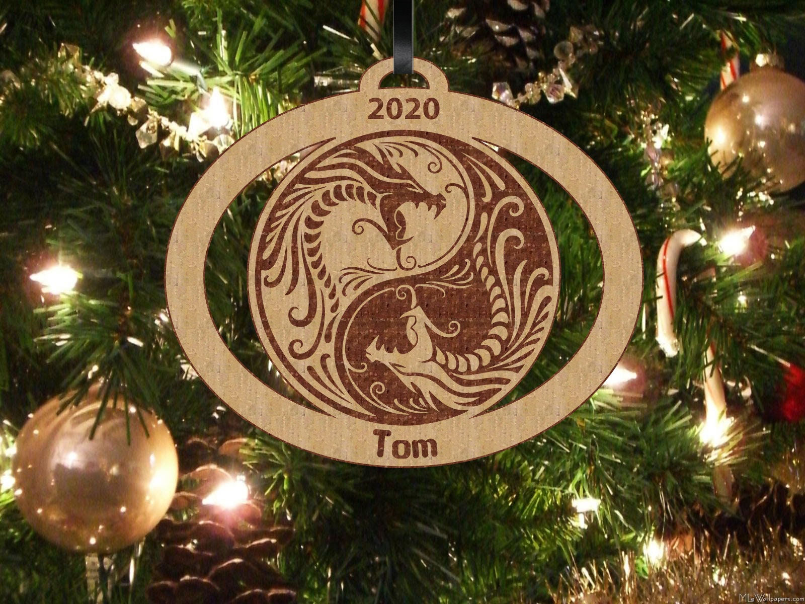Ying and Yang Dragon Ornament Ying and Yang Christmas Etsy