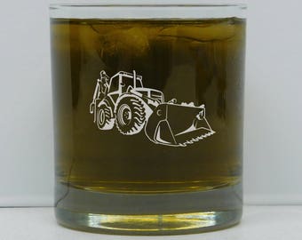 Bulldozer operator, Bulldozer operator gift, Bulldozer operator On The Rocks Glass, Heavy equipment gift, Whiskey Glass