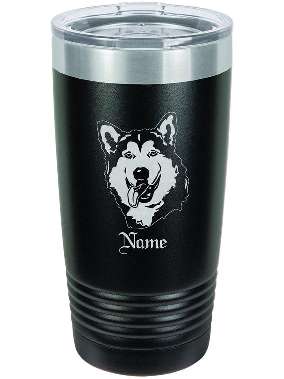 Alaskan Malamute, Personalized Alaskan Malamute Dog Insulated Tumbler, Alaskan Malamute Dog Gifts, Alaskan Malamute Dog Christmas Gifts