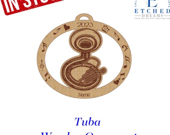 Tuba, Tuba Ornament, Personalized Tuba Gift, Tuba Christmas Gift