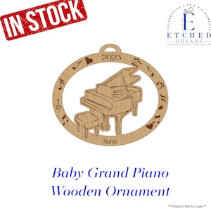 Baby Grand Piano, Baby Grand Piano Ornament, Personalized Baby Grand Piano Gift, Baby Grand Piano Christmas Gift