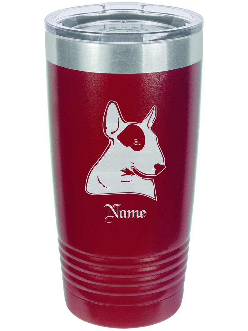 Bull Terrier Bull Terrier Christmas Gifts Bull Terrier Dog Gifts Personalized Bull Terrier Insulated Tumbler