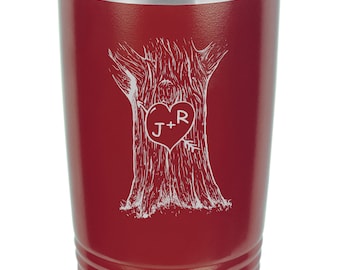 Sweetheart Tree engagement Tumbler, Sweetheart tree, Girlfriend gift, Boyfriend gift, Husband gift, Wife gift, Wedding gift, Engagement gift
