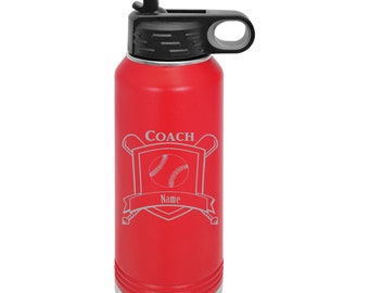 Baseball Coach/Assistant Coach/Player water bottle, Baseball Water bottle Gifts, Baseball Water bottle Graduation Gift Baseball Water Bottle