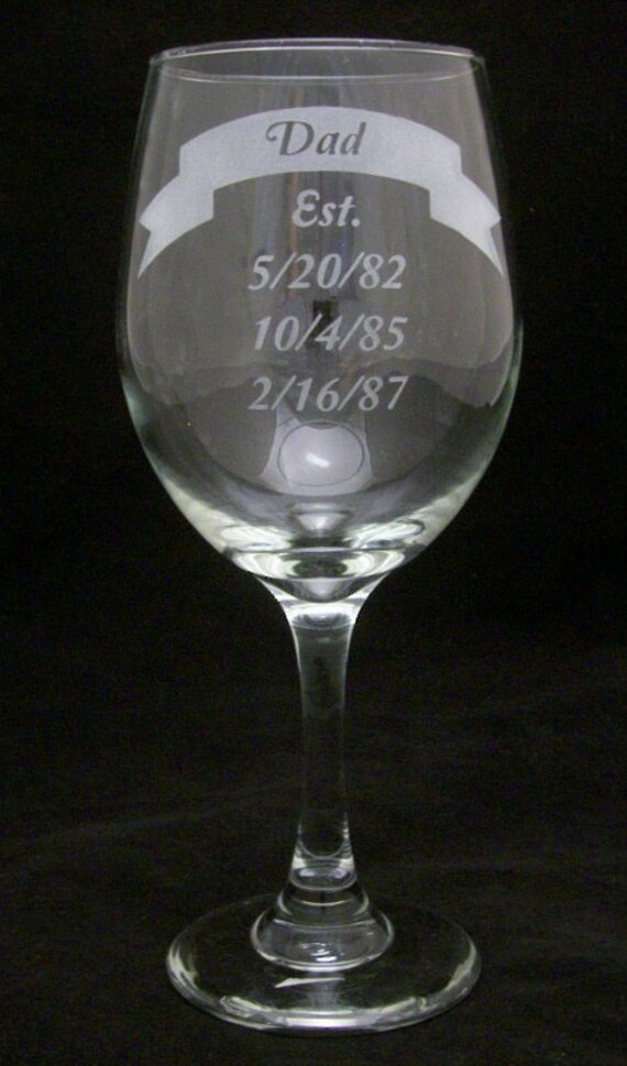 fathers day wine glass