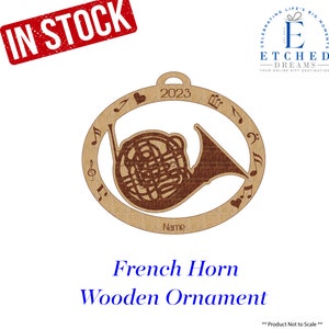 French Horn, French Horn Ornament, Personalized French Horn Gift, French Horn Christmas Gift