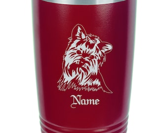 Yorkie, Personalized Yorkie Dog Insulated Tumbler, Yorkie Dog Gifts, Yorkie Dog Christmas Gifts