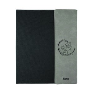 Baby Grand Piano, Baby Grand Piano Gift, Baby Grand Piano Leather Portfolio, Personalized Baby Grand Piano Notebook,
