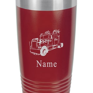Trucker, Trucker Gifts, Trucker Christmas Gifts, Trucker Tumbler, Trucker Coffee Cup, 18 Wheeler, Semi Truck Tumbler, Semi Truck Travel mug