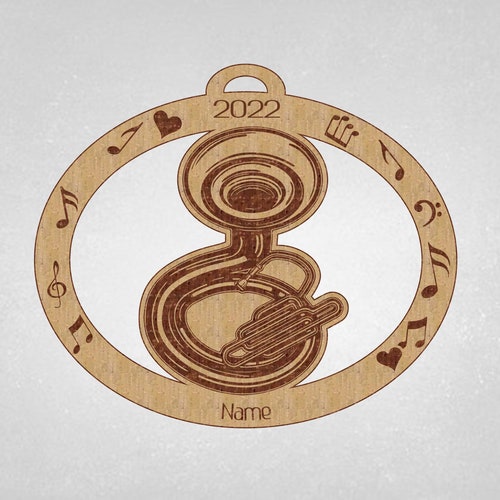 Tuba Personalized Christmas Ornament Etsy