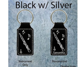Oboe Player Keychain, Oboe Player Gifts, Oboe player Christmas Gift, Oboe Player Keychain, 15 colors available, Oboe personalized keychain