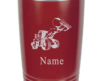 Front End Loader Operator Personalized Tumbler, Front End Loader Graduation Gift, Front End Loader Operator Birthday Gift, Front End Loader