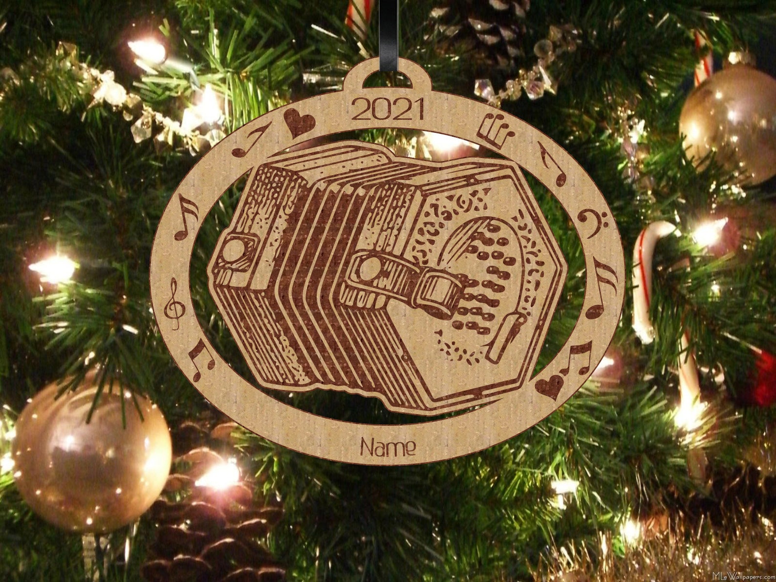 Concertina Concertina Ornament Personalized Concertina Gift Etsy