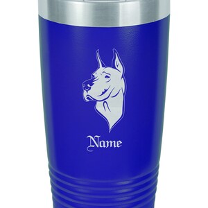 Great Dane, Personalized Great Dane Dog Insulated Tumbler, Great Dane Dog Gifts, Great Dane Dog Christmas Gifts