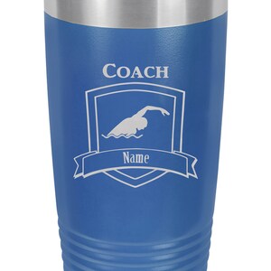 Swim Coach/Swimmer Personalized Tumbler, Swim Coach Graduation Gift, Swim Coach/Swimmer Birthday Gift, Swim Coach Tumbler, Swim Coach Gift