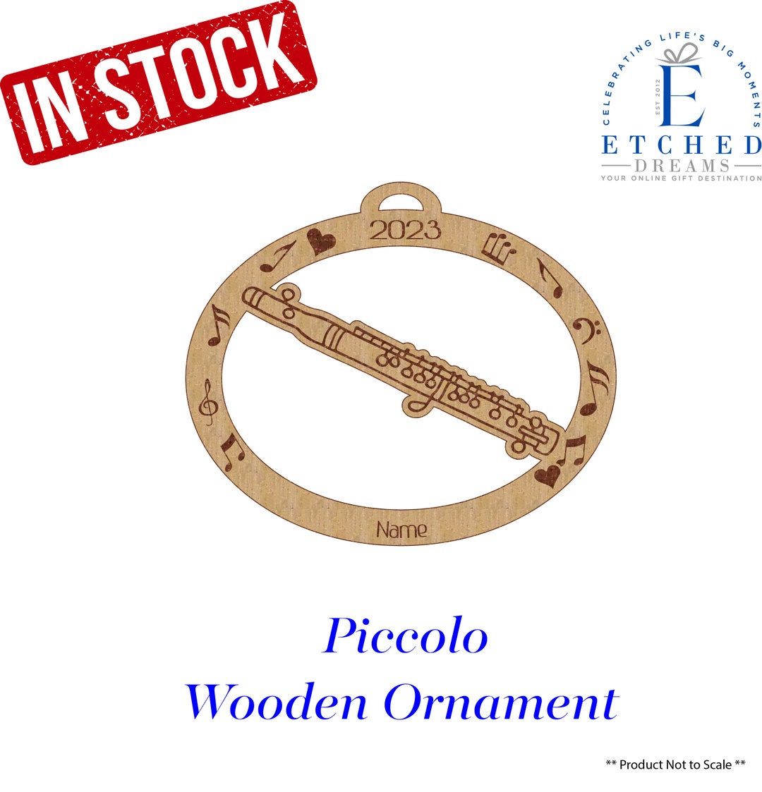 Piccolo, Piccolo Ornament, Personalized Piccolo Gift, Piccolo Christmas