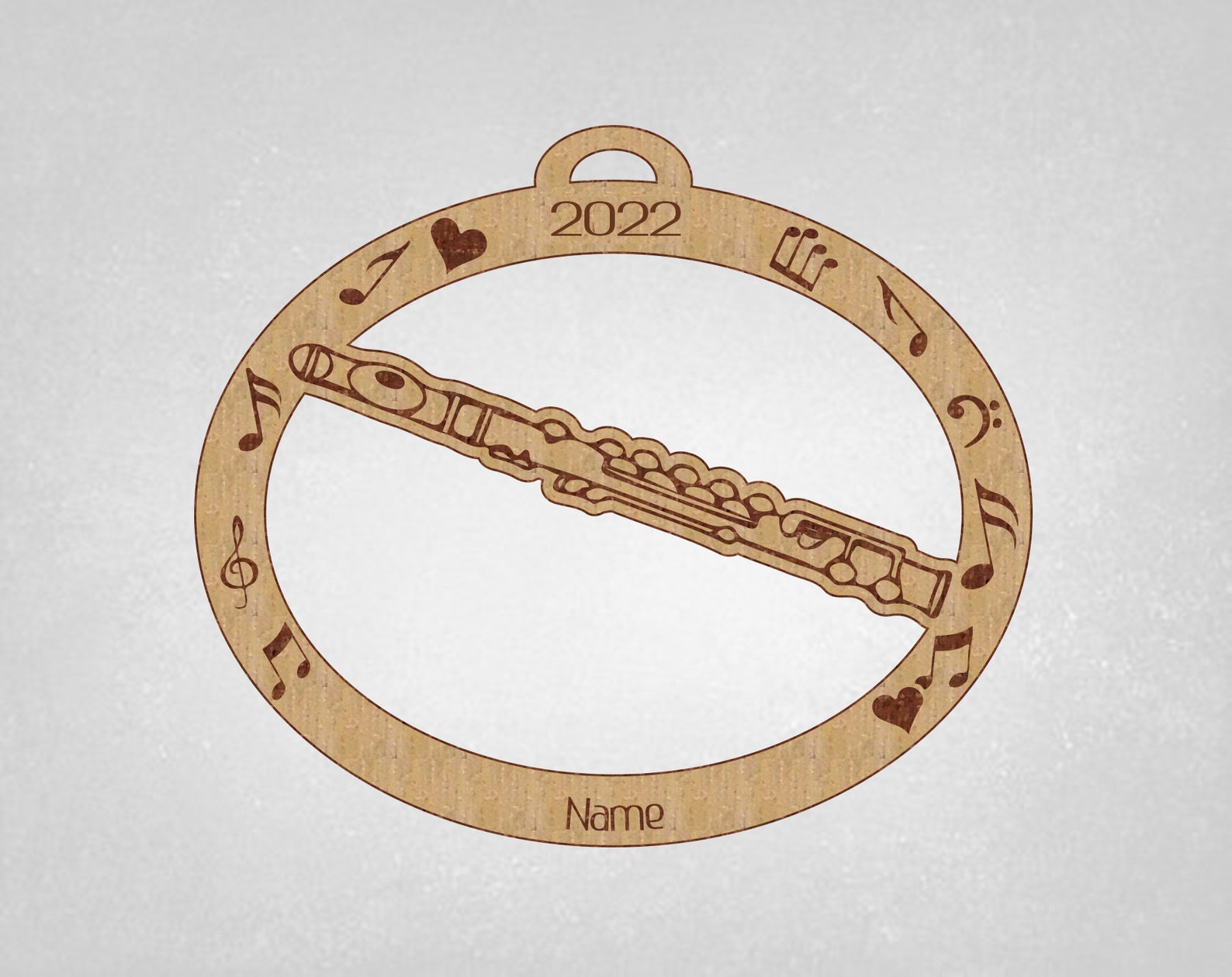 Flute Flute Ornament Personalized Flute Gift Flute Etsy