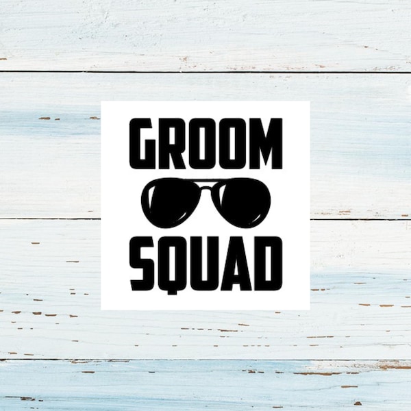 Groom Squad Decal/Beer Mug Decal/Bachelor Party Favors/DIY Bachelor Party Gifts/Wedding Party Glass Decal/Groom Squad Sticker/Groomsmen Gift