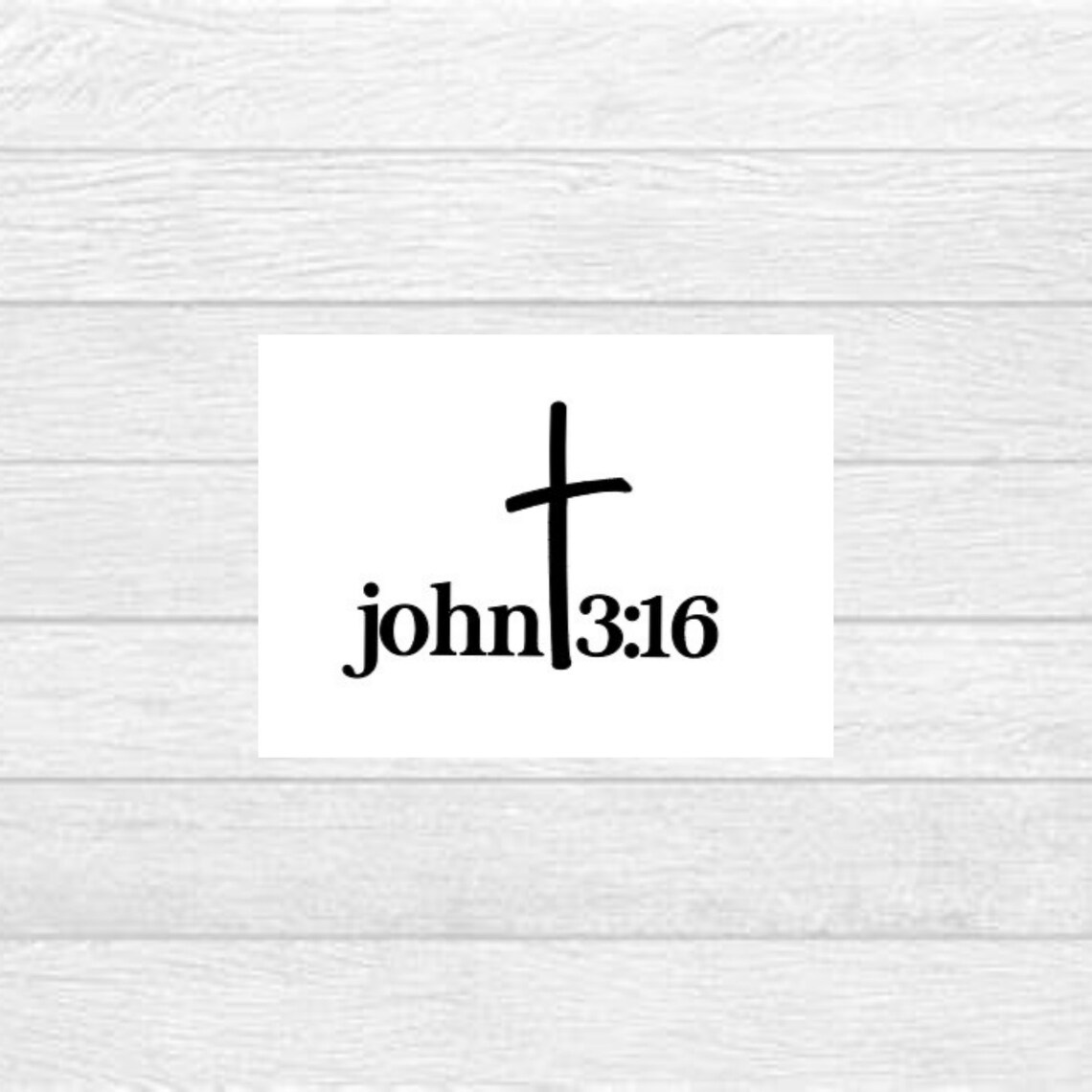 John 3:16 Decal/faith Based Decal/christian Car | Etsy
