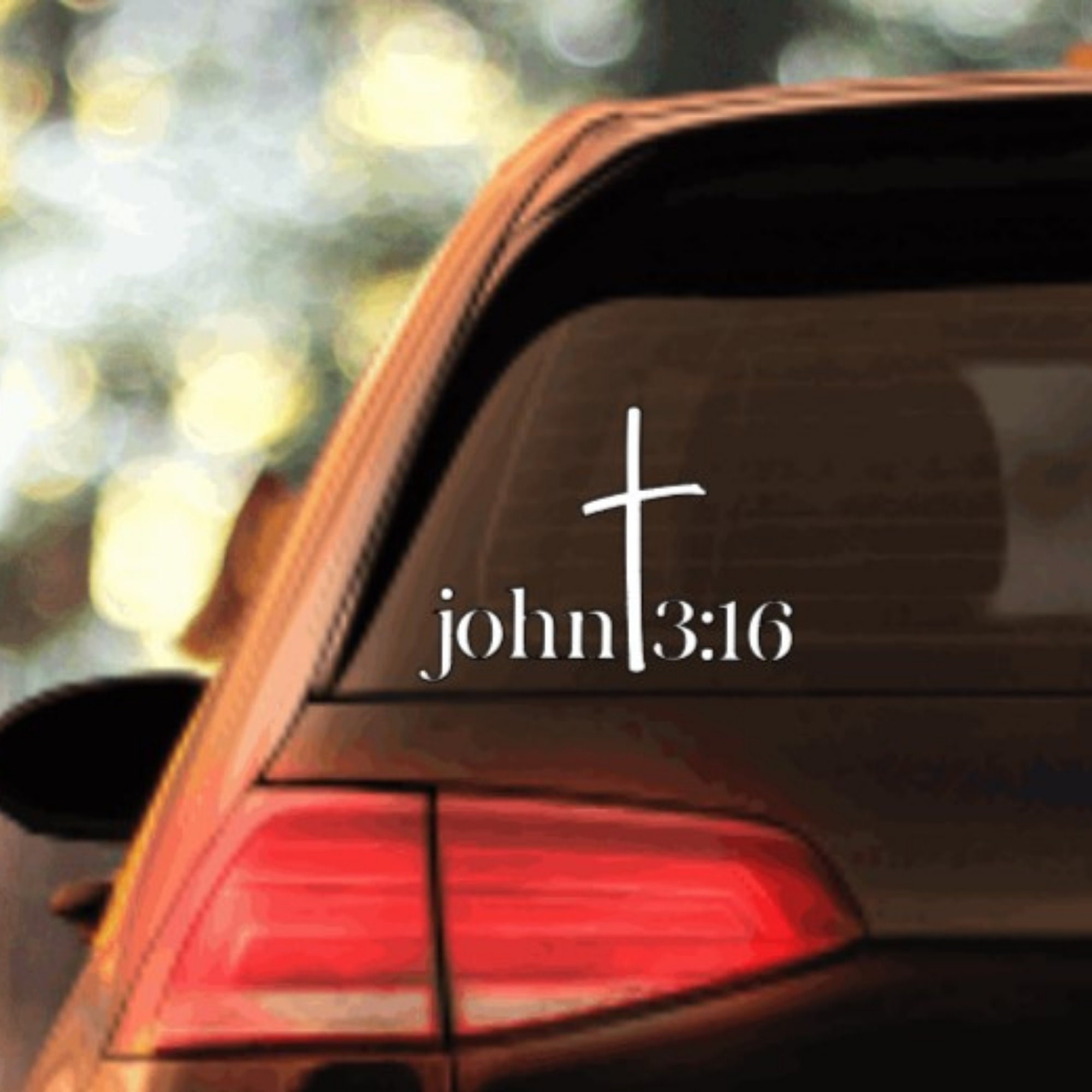 John 3:16 Decal/faith Based Decal/christian Car | Etsy