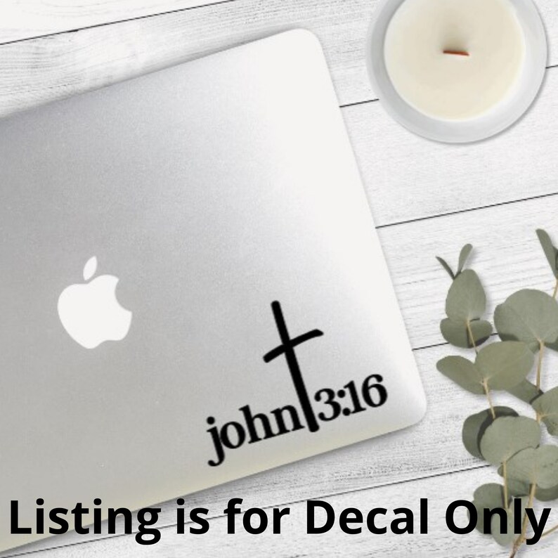 John 316 Decal/faith Based Decal/christian Car Etsy